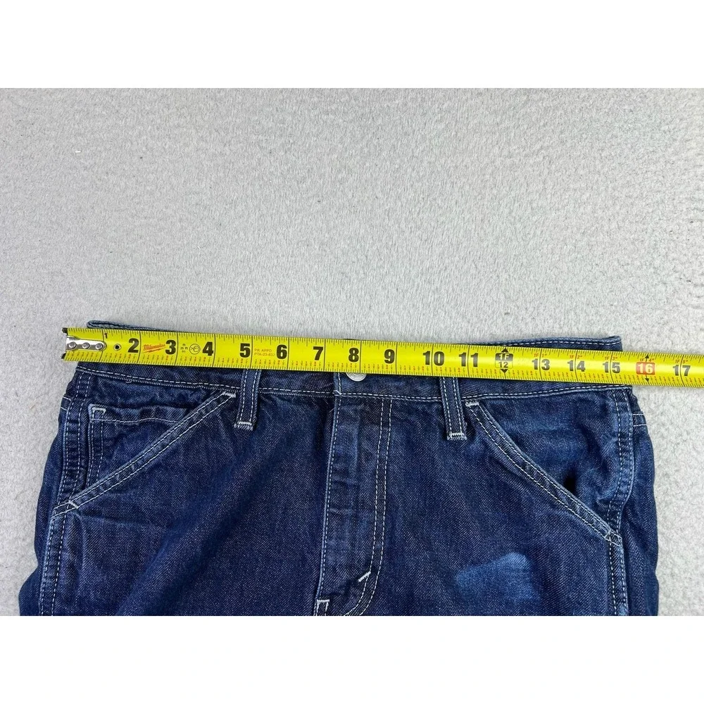 Levis Jeans Mens 30x30 Blue Relaxed Tapered Carpenter Utility Zip Fly Denim